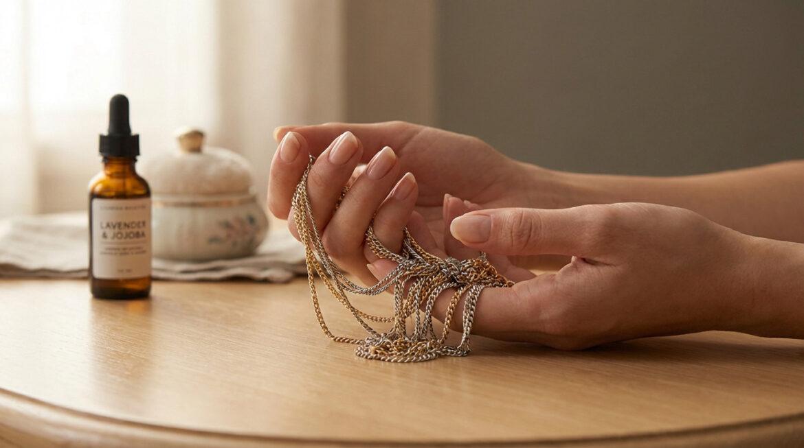 Collier emmêlé : signification spirituelle et solution pour démêler facilement