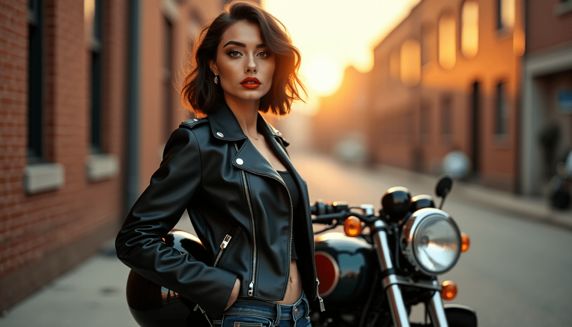 Routine beauté et look biker