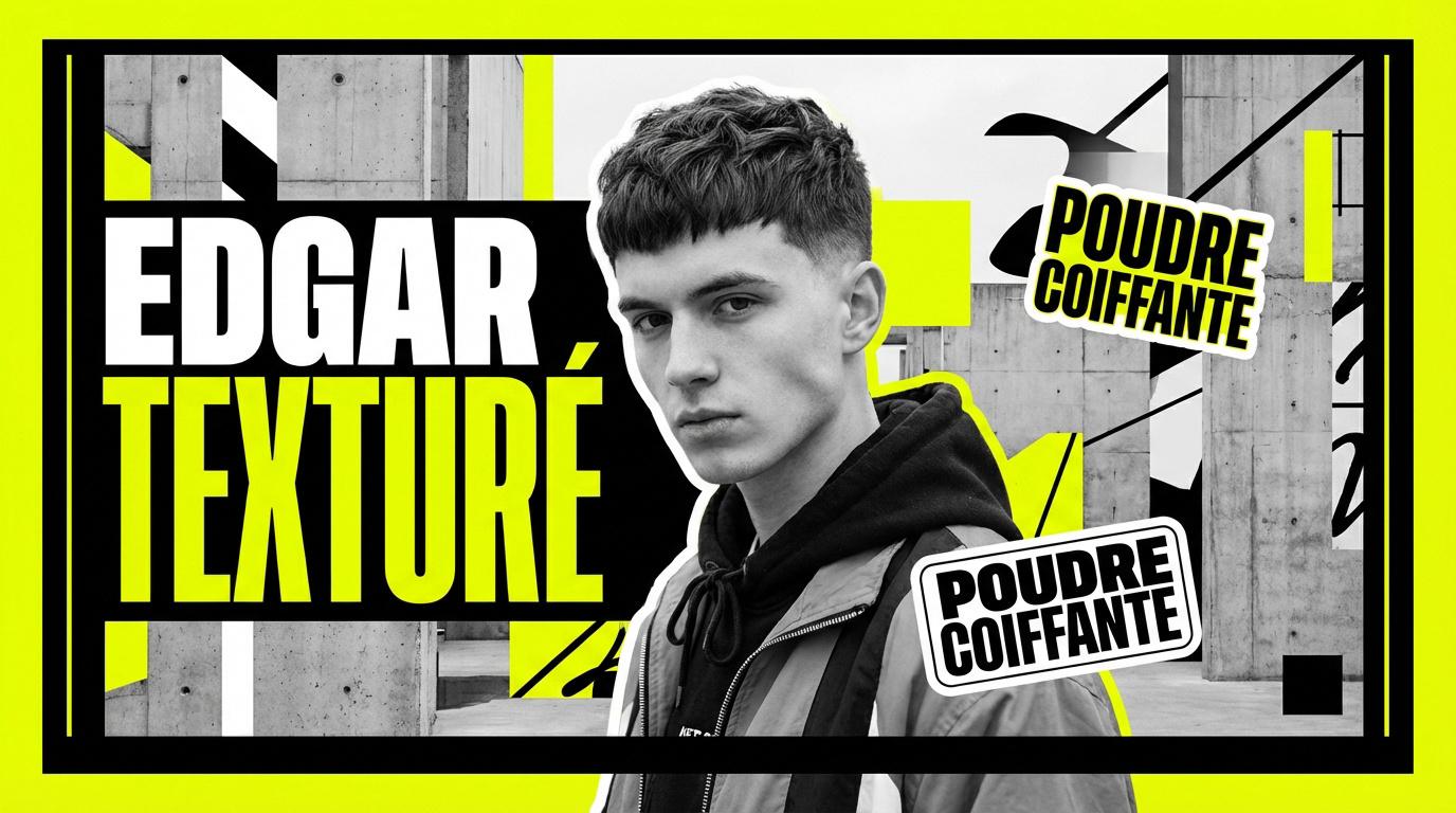 Coupe Edgar texturée pour garçon de 12 ans avec dégradé moderne