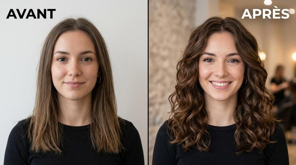 permanente wavy avant après