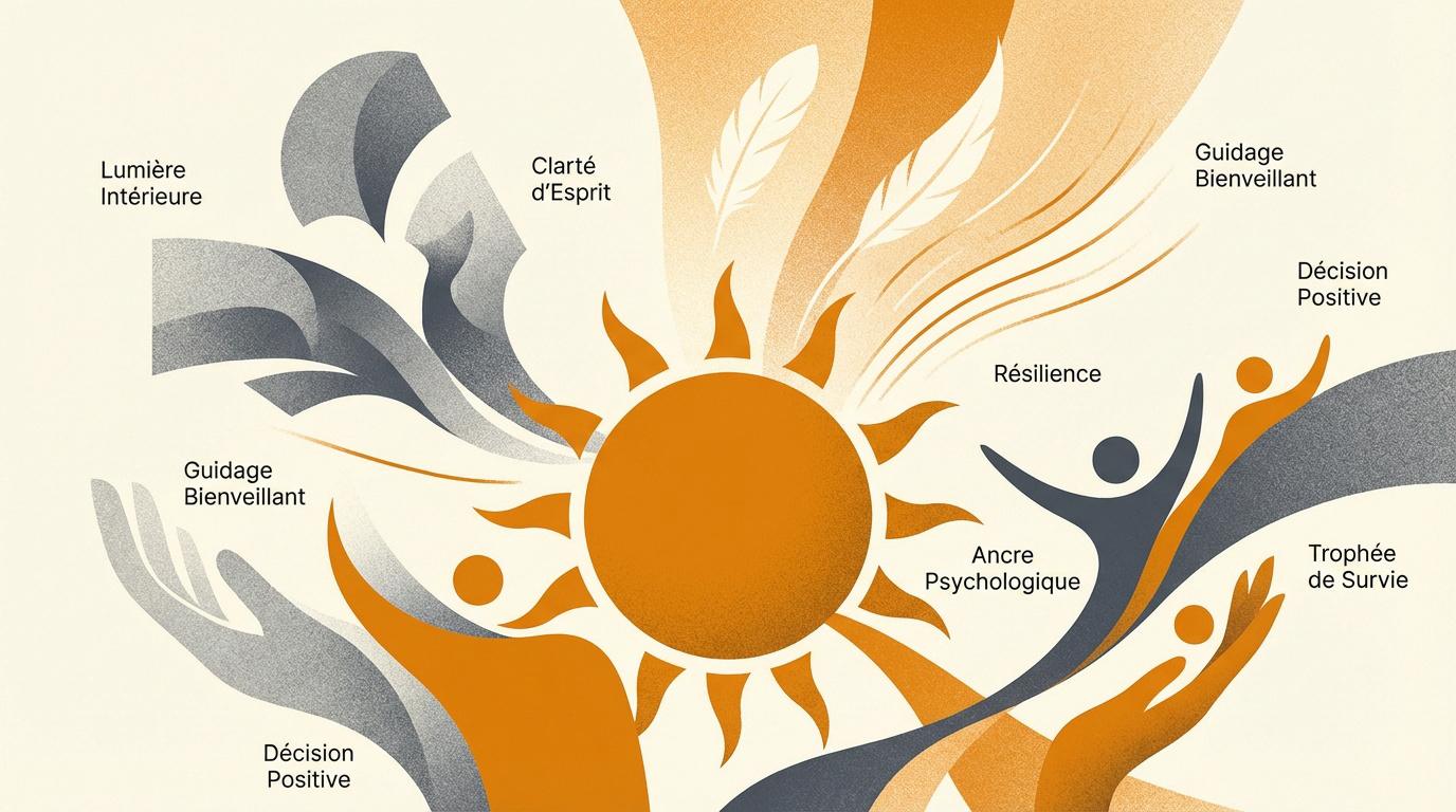 Tatouage soleil symbolisant la résilience et la clarté mentale sur la peau