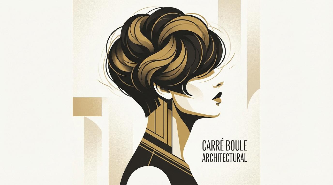 Coiffure carré boule avec nuque courte et volume structuré