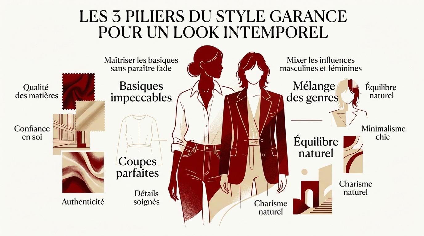 Illustration du style intemporel et élégant inspiré par Garance Doré