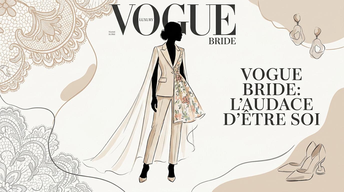 Femme élégante portant une tenue pour un remariage moderne et audacieux