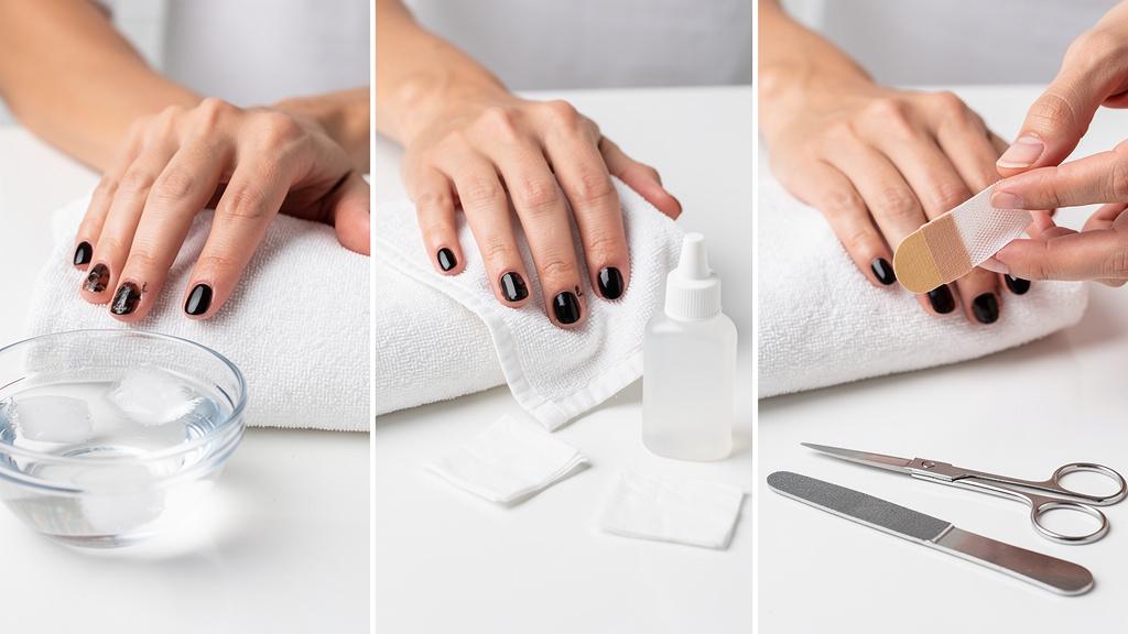 Comment soigner un ongle noir étape par étape ?