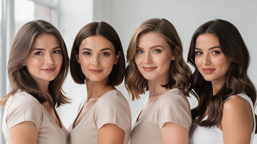 Comparaison de coiffures selon la forme du visage