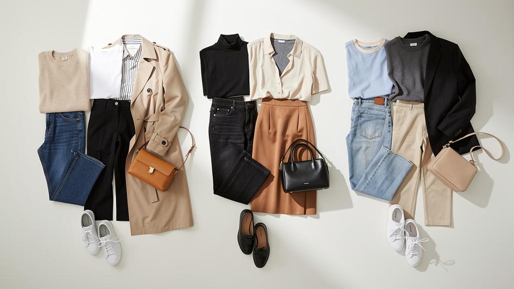 Trois tenues capsule composées selon la méthode 3-3-3