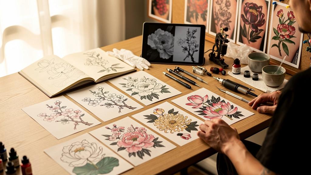 Comment choisir son tatouage fleur japonais en 5 étapes ?