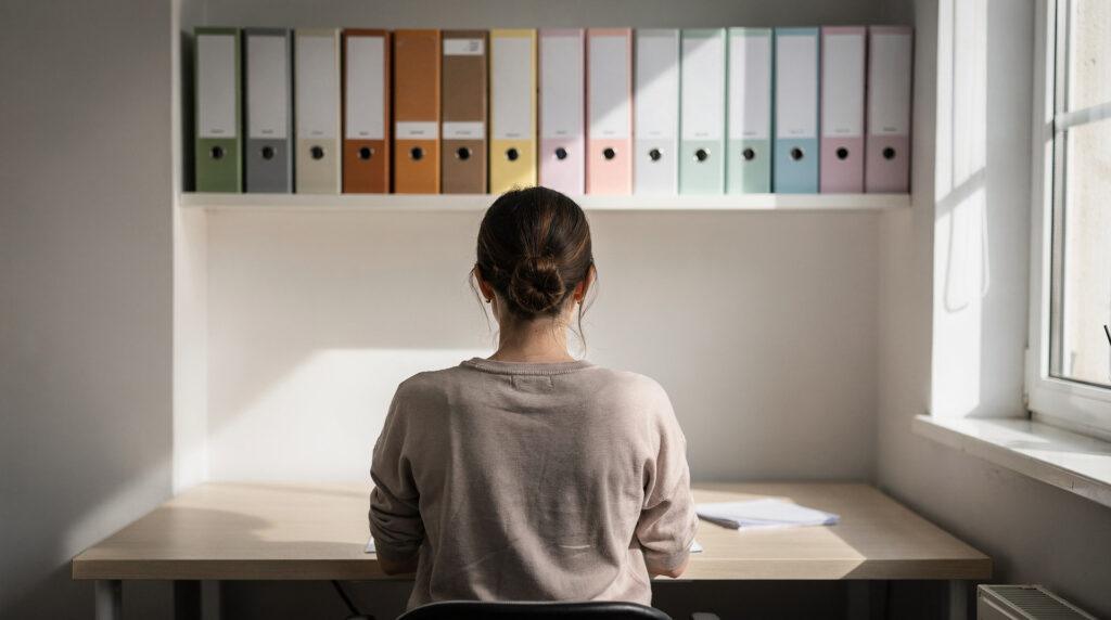 Gérante d'institut consultant des documents administratifs
